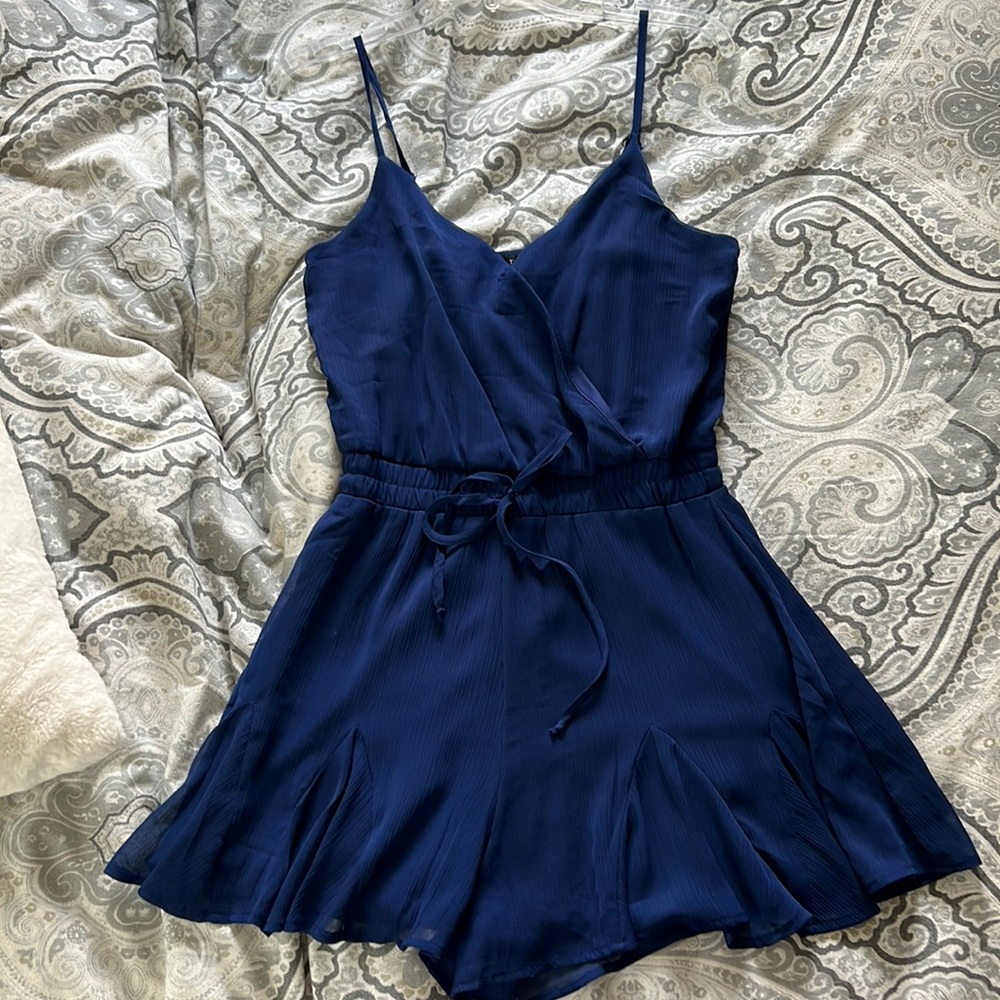 Navy blue romper